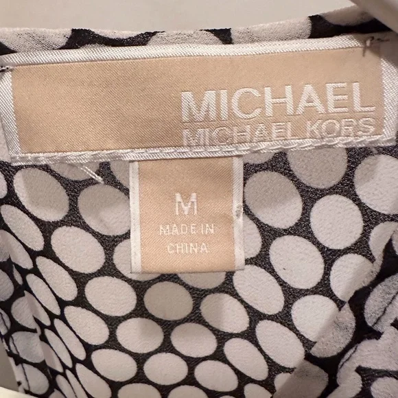 MICHAEL Michael Kors Women’s Black.& White Sleeveless Blouse Size Medium - Picture 3 of 3